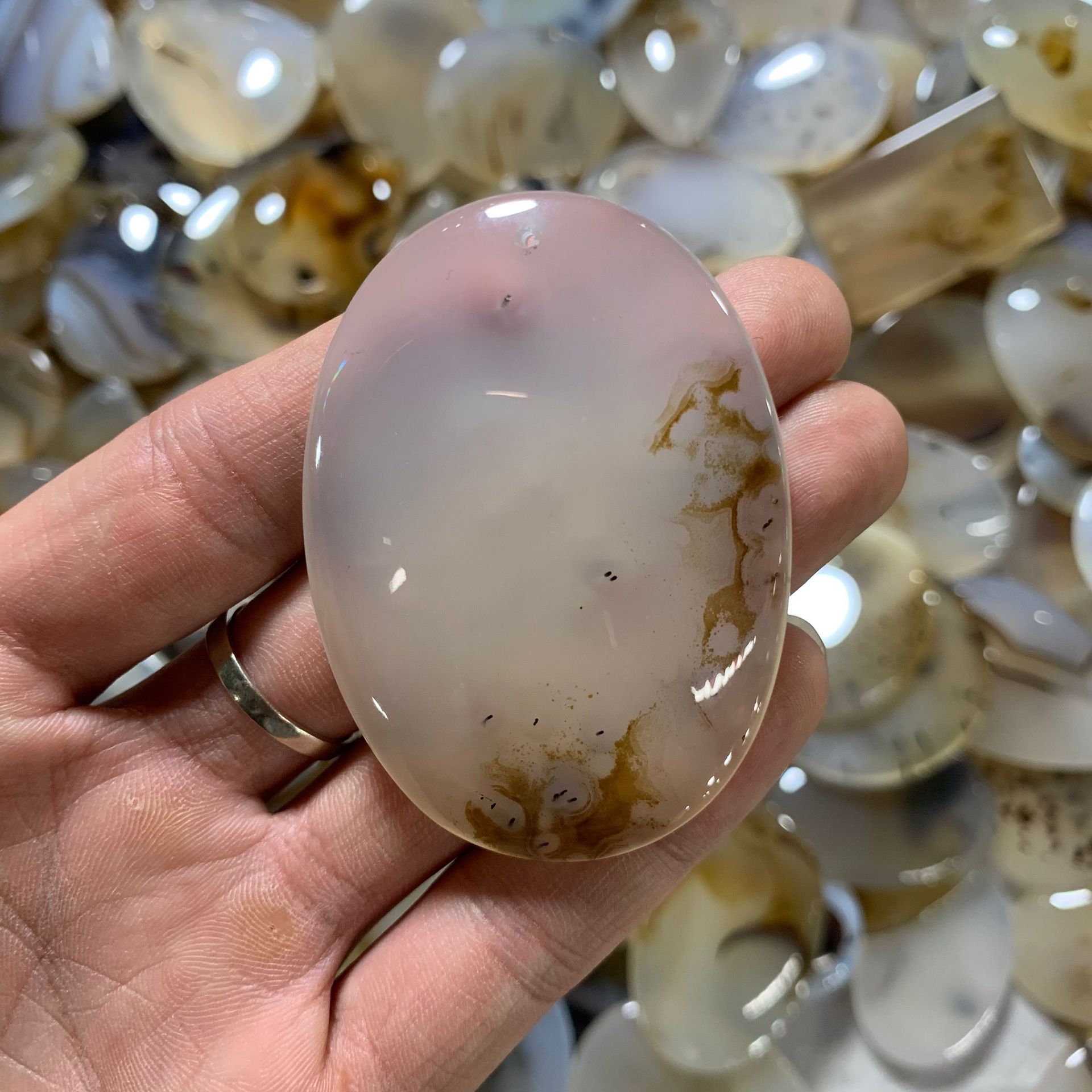 水草玛瑙手工项链