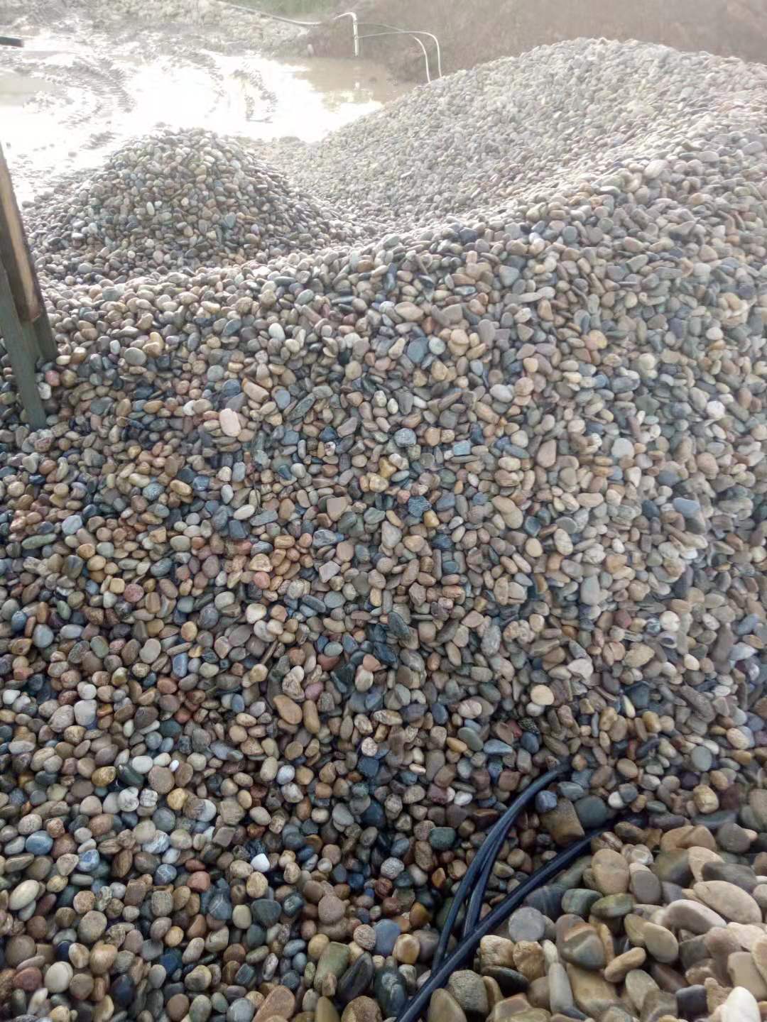鹅卵石滤料 河卵石承托层滤料 污水处理垫层砾石 天然鹅卵石填料