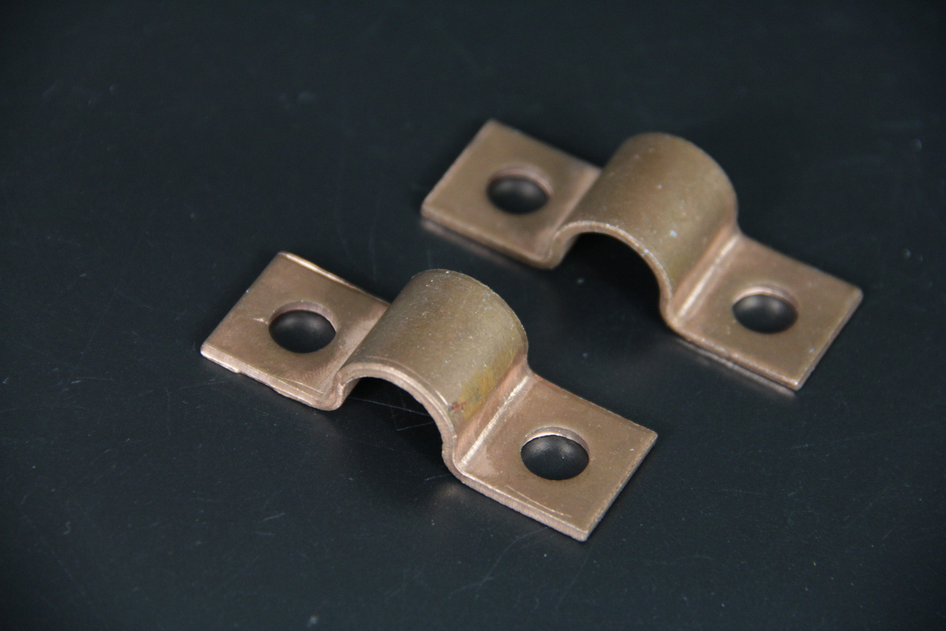 厂家直销 k02铜管卡 加厚骑马管卡线缆卡子