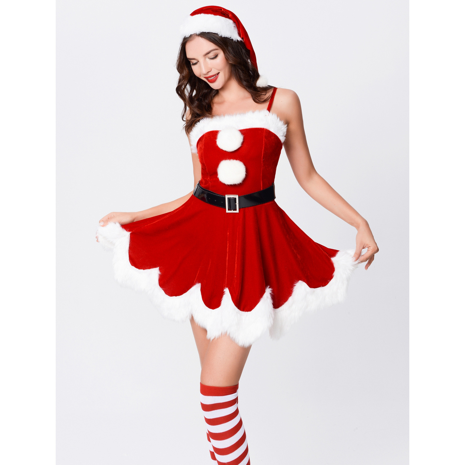 m-xl 情趣内衣 性感圣诞服套装 角色扮演 成人女士圣诞节服装