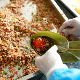 粽子厂家批发oem代工端午节蛋黄鲜肉粽甜粽整箱一口粽散装多口味