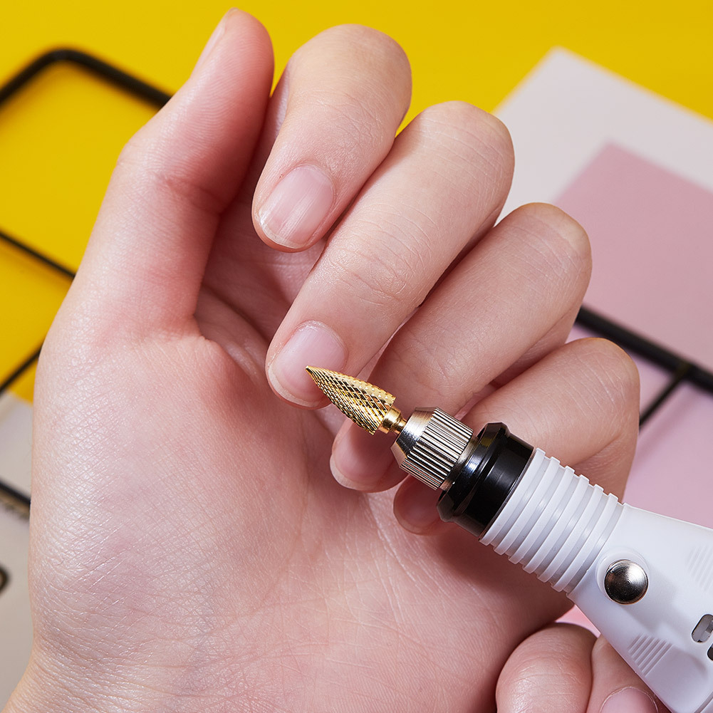 美甲钨钢打磨头耐磨抗击耐腐蚀电动指甲钻头卸甲平稳不抖动跨境