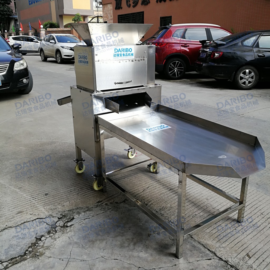 l百香果挖果机商用大型 鸡蛋果挤压榨汁机 西番莲对辊榨汁机