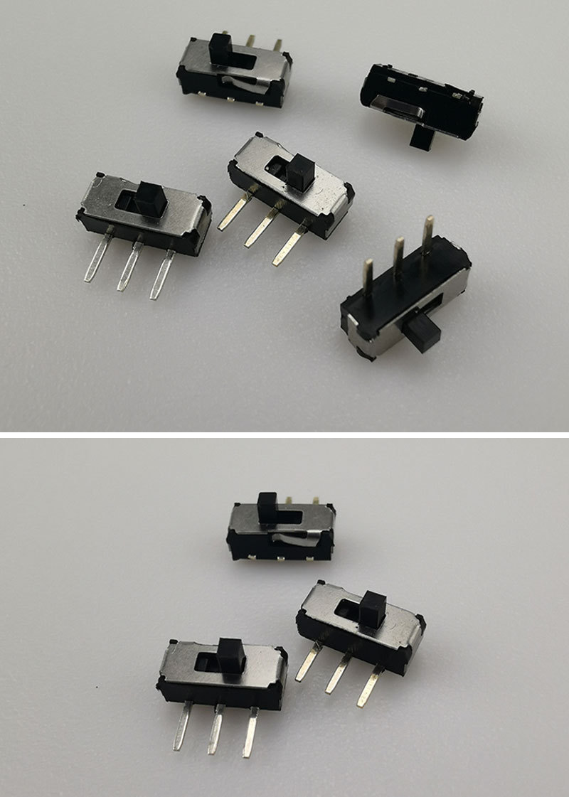 拨动开关六脚卧式立式9.0x3.5x3.5有柱侧拨6脚拨动贴片插脚