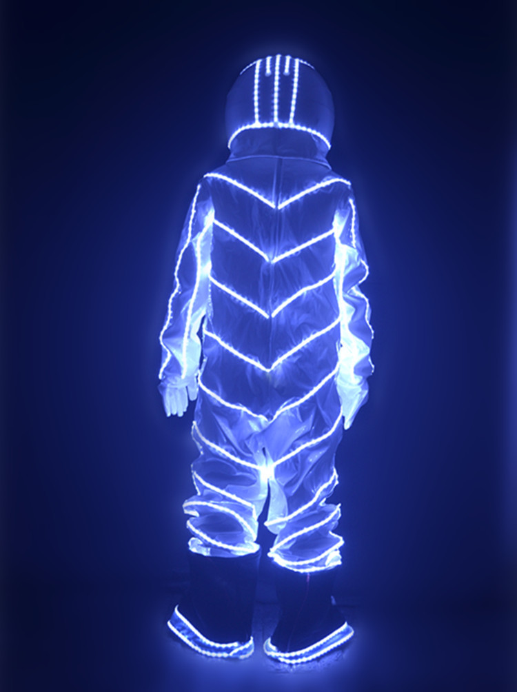 led发光太空服宇航员酒吧气氛道具服装夜店ktv上酒神器演出服饰