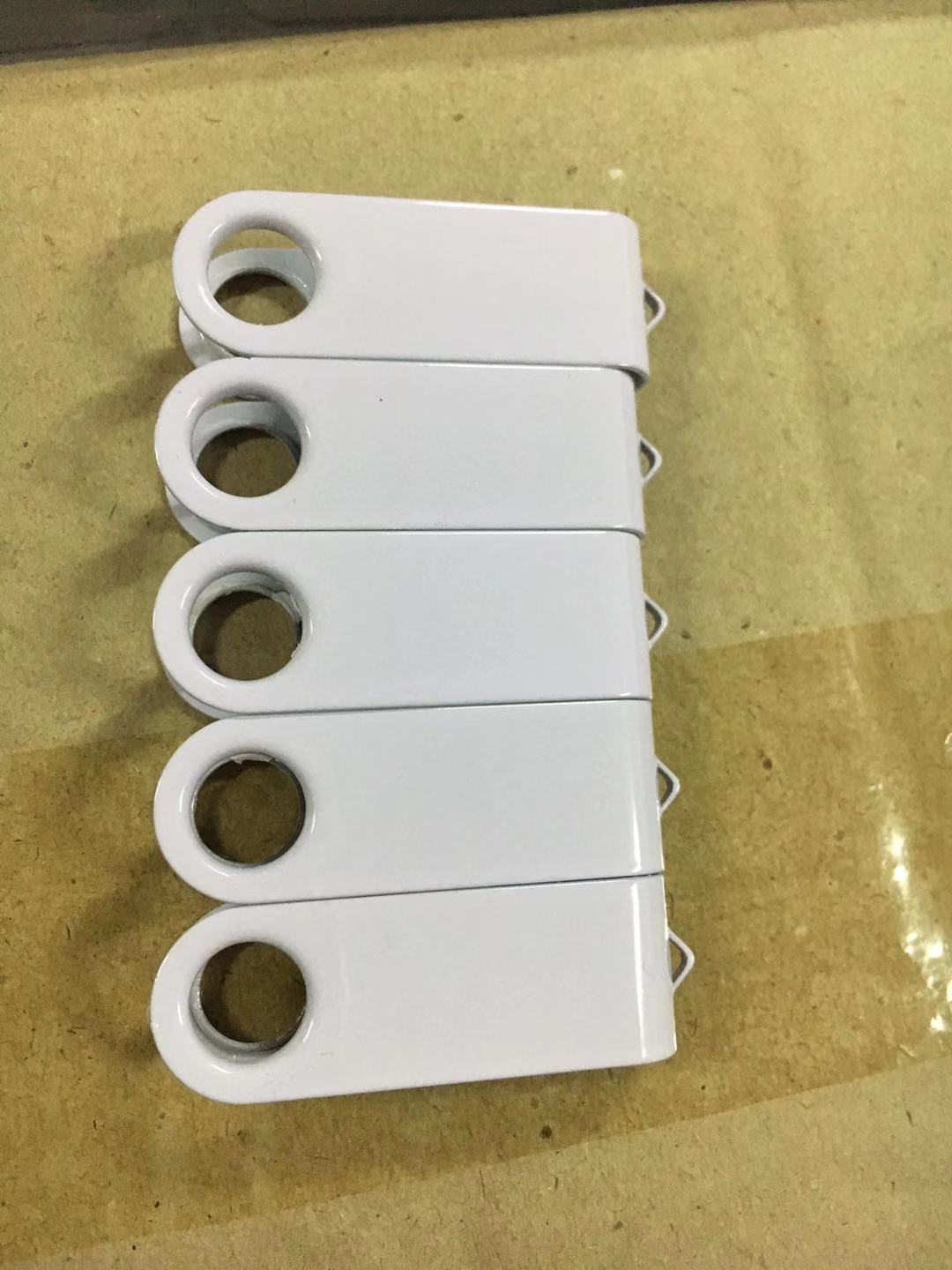 旋转夹子外壳u盘夹子外壳铁夹子白色夹子电镀夹子礼品赠送外贸单