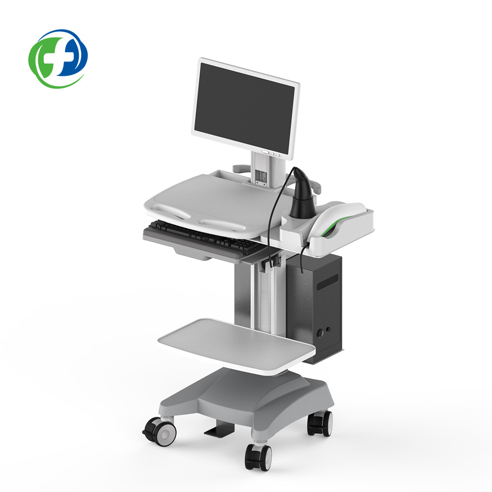 医疗台车医用设备推车彩超监护仪心电仪超声机房办公示教主机静音