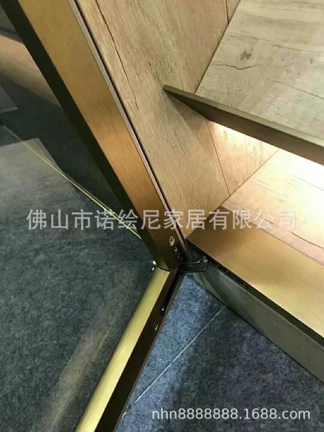 工厂家批发全屋定制进口铝横梁天地铰链 威法 款铝框玻璃衣柜门