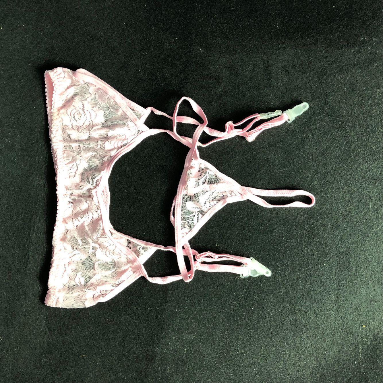 情趣内衣女蕾丝吊带袜加t内裤套装 丁字裤性感诱人长筒袜丝袜网袜