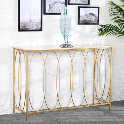 欧式铁艺长条简约大方玄关桌 角落靠墙小桌子走廊过道玄关桌批发