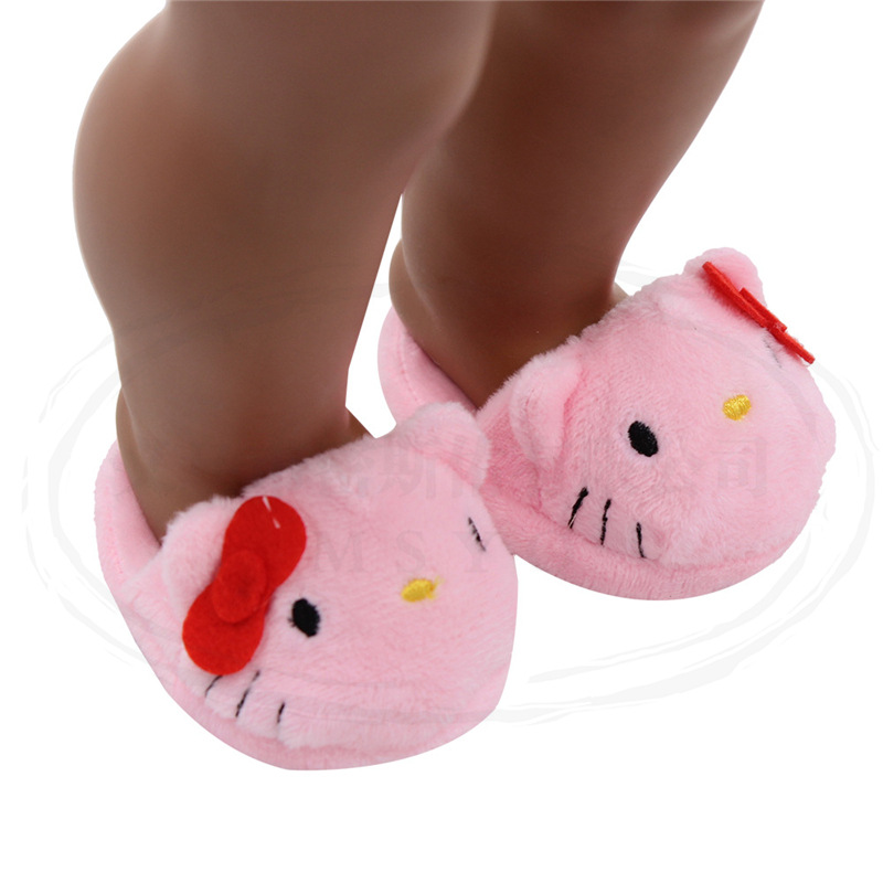 定制款娃娃拖鞋 毛绒拖鞋 zapf 夏芙娃娃鞋子 跨境专项 9色可选