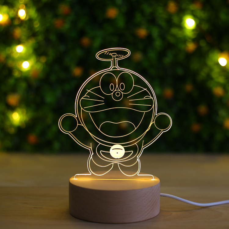 哆啦a梦卡通小夜灯叮当猫卧室床头插电儿童睡眠送女男孩生日礼物