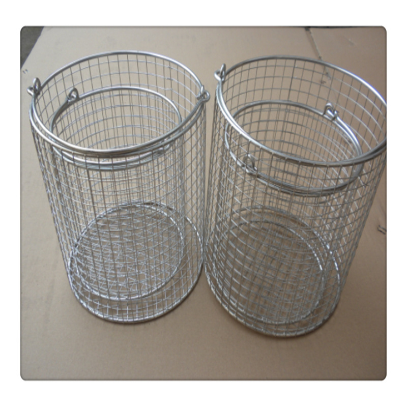 304不锈钢网框清洗网篮可带盖带提手消毒网框油炸网蓝广宇厂家