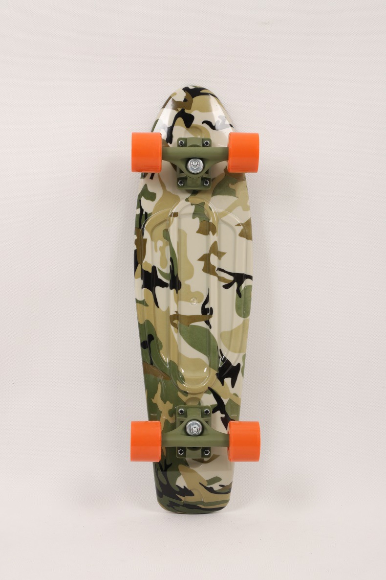 厂家直销pp小鱼板塑料小鱼板单翘四轮滑板鱼滑板成人儿童专业滑板