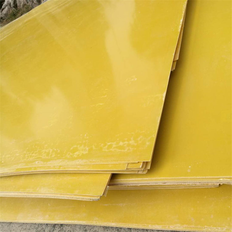厂家大量出口环氧板优质fr4环氧板08mm绝缘环氧板黄色铣槽