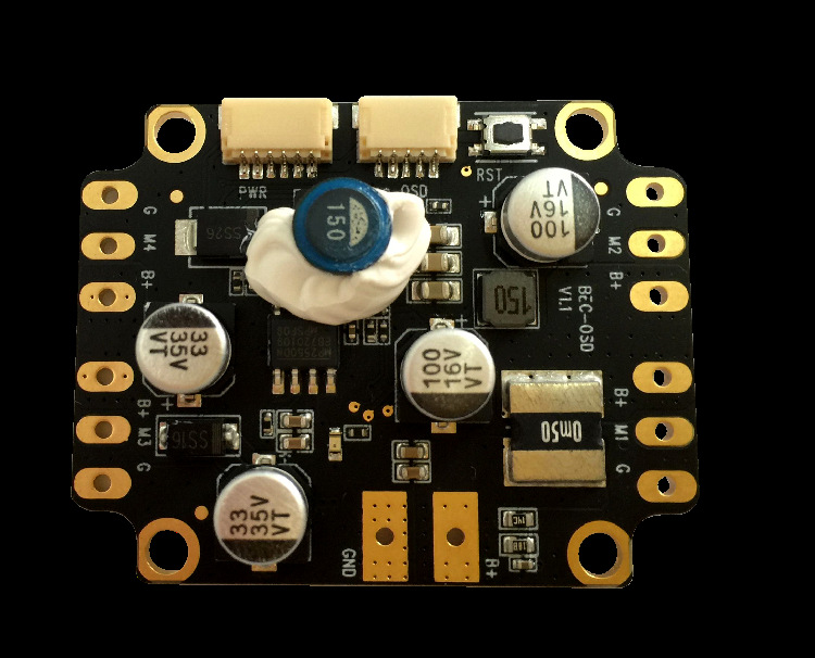 holybronaze32f3cc3d分电板集成osdbec穿越机pdb双路bec