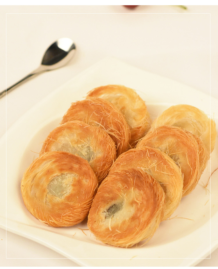 金丝饼千丝饼手工酒店点心半成品冷冻油炸银丝饼拉丝饼盘丝饼早餐