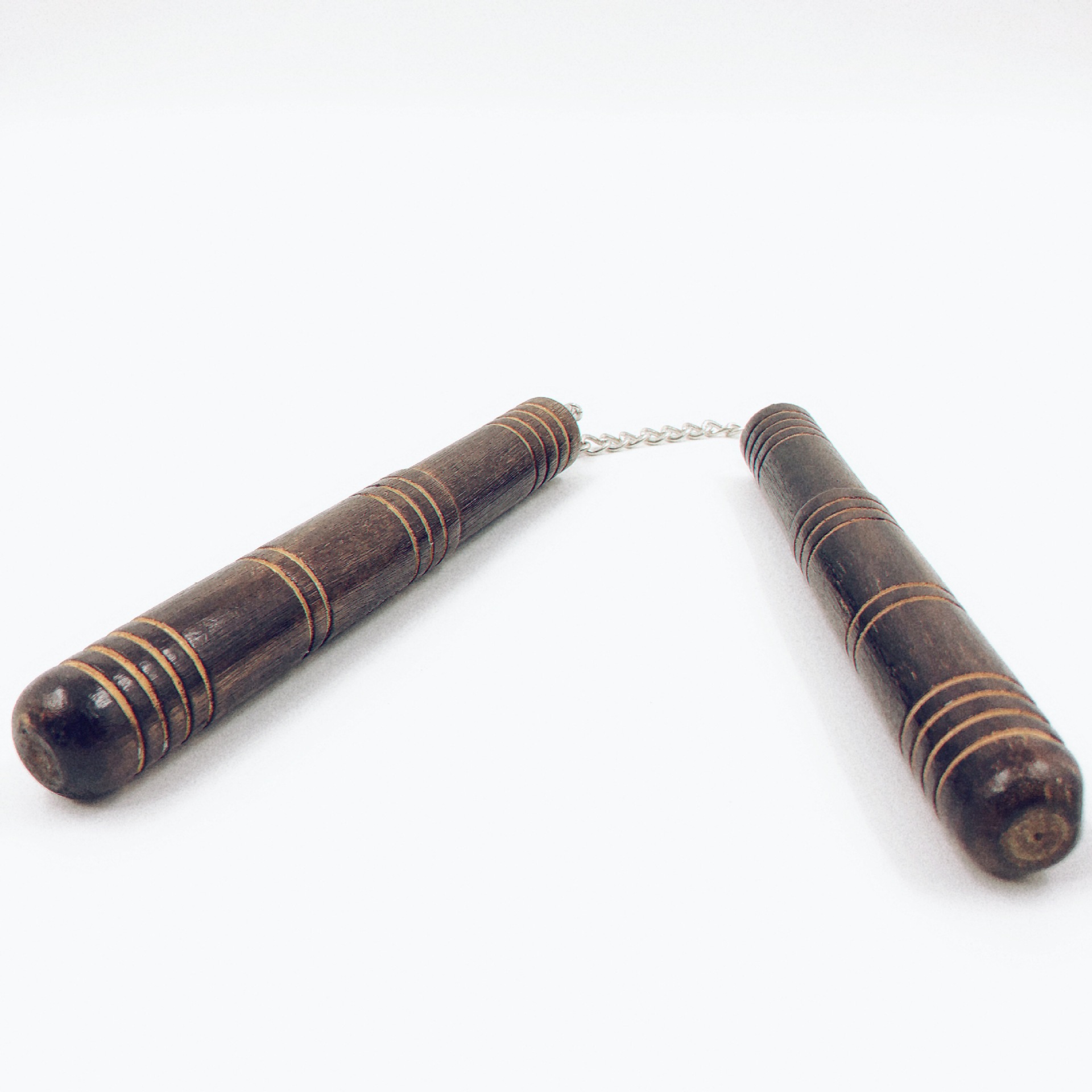 小号木质双节棍 儿童表演练习两节棍 安全双截棍 武术健身器材