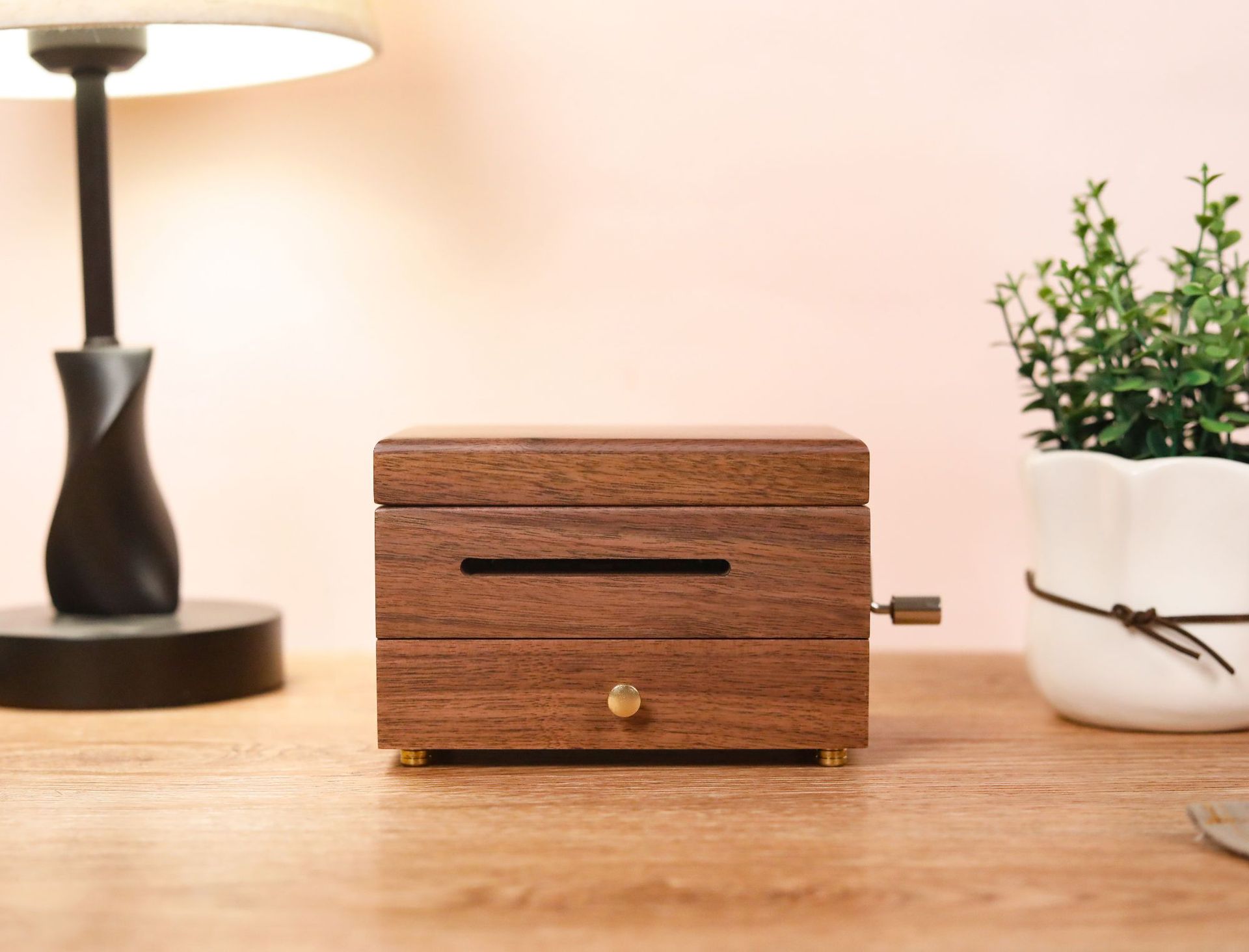 20音sankyo手摇纸带可谱曲八音盒diy打孔钢琴生日礼物女闺蜜创意