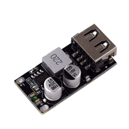 直流降压模块12v24v转qc3.0快充 单usb手机充电板支持苹果华为fcp