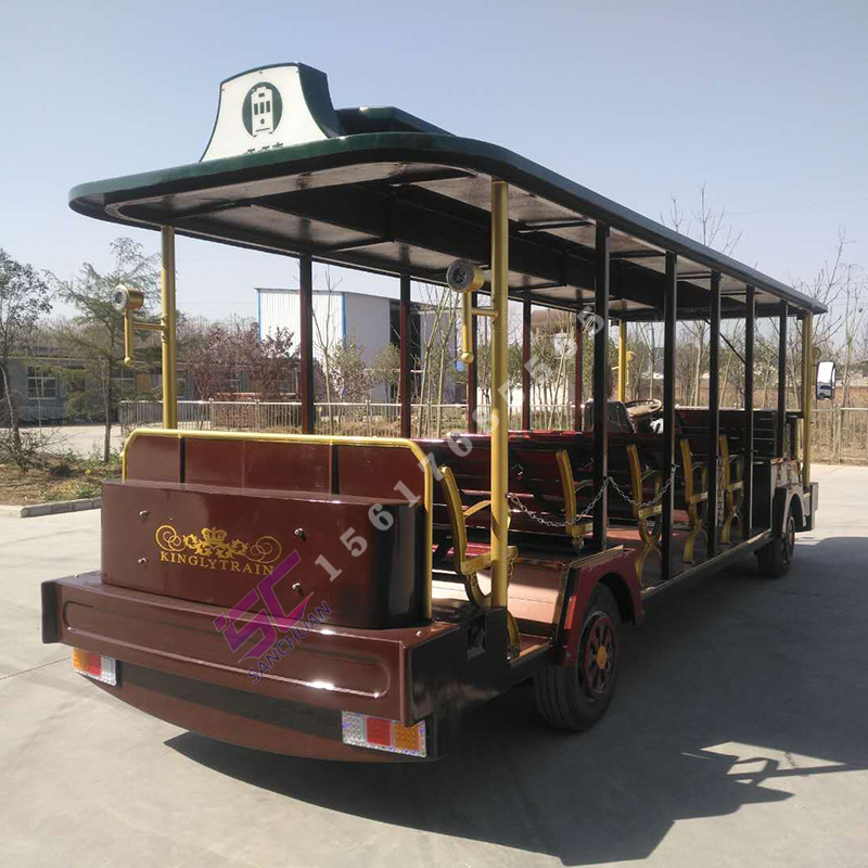 厂家直销旅游景区观光游览车园区叮叮车铛铛车电动燃油四轮车