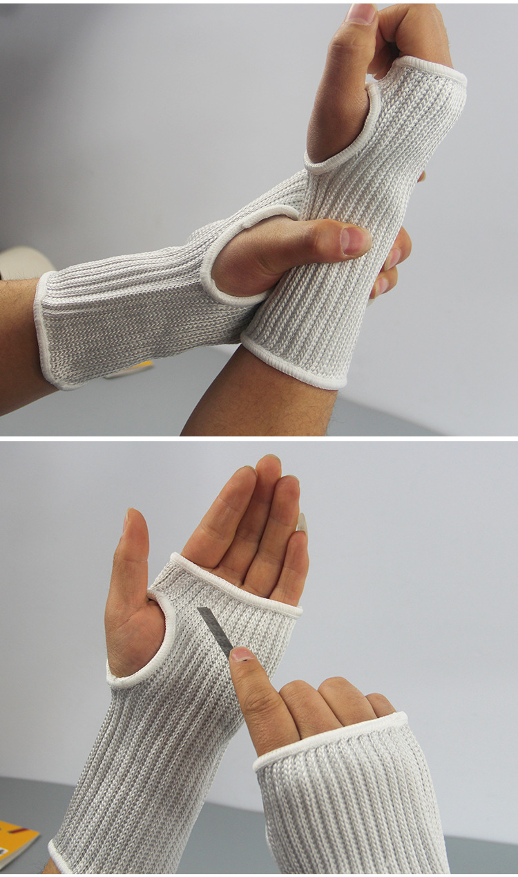 玻璃厂专用防割护臂护腕护袖套 搬运钢丝护腕防身玻璃切割金属