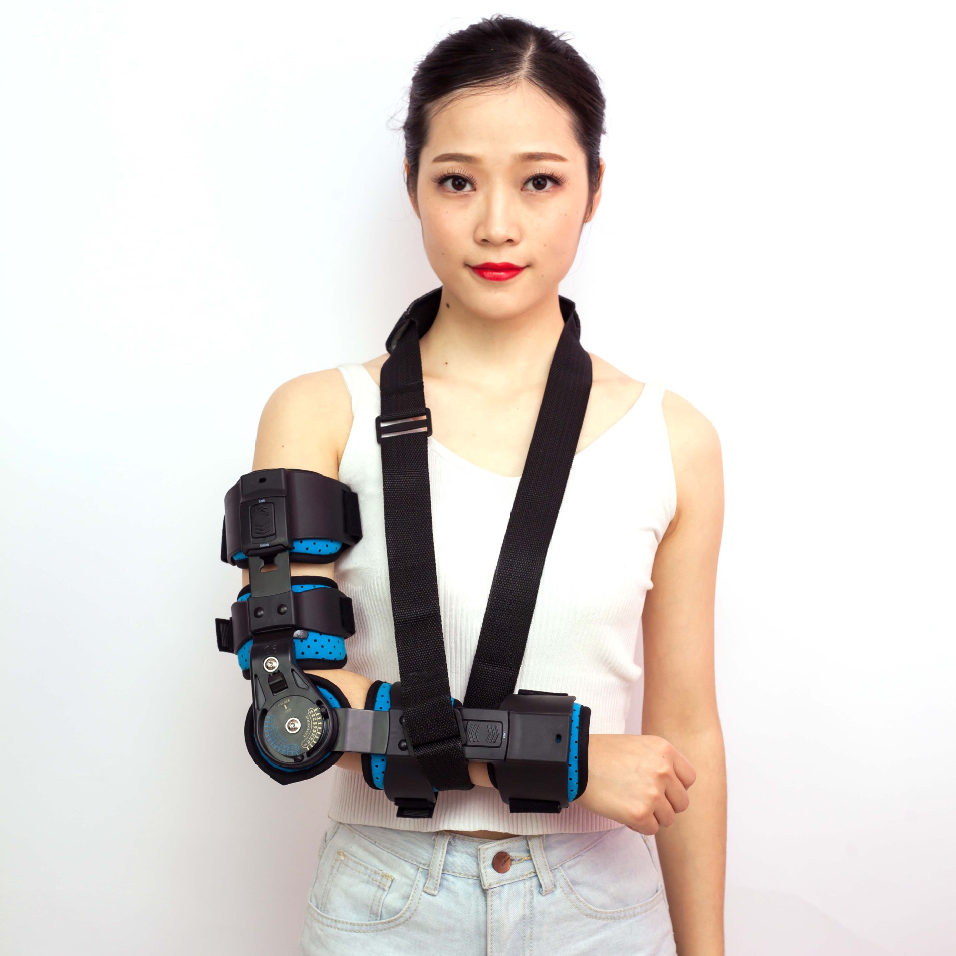 可调医用肘关节固定支具 胳膊固定关节支具矫形器 手臂固定支架