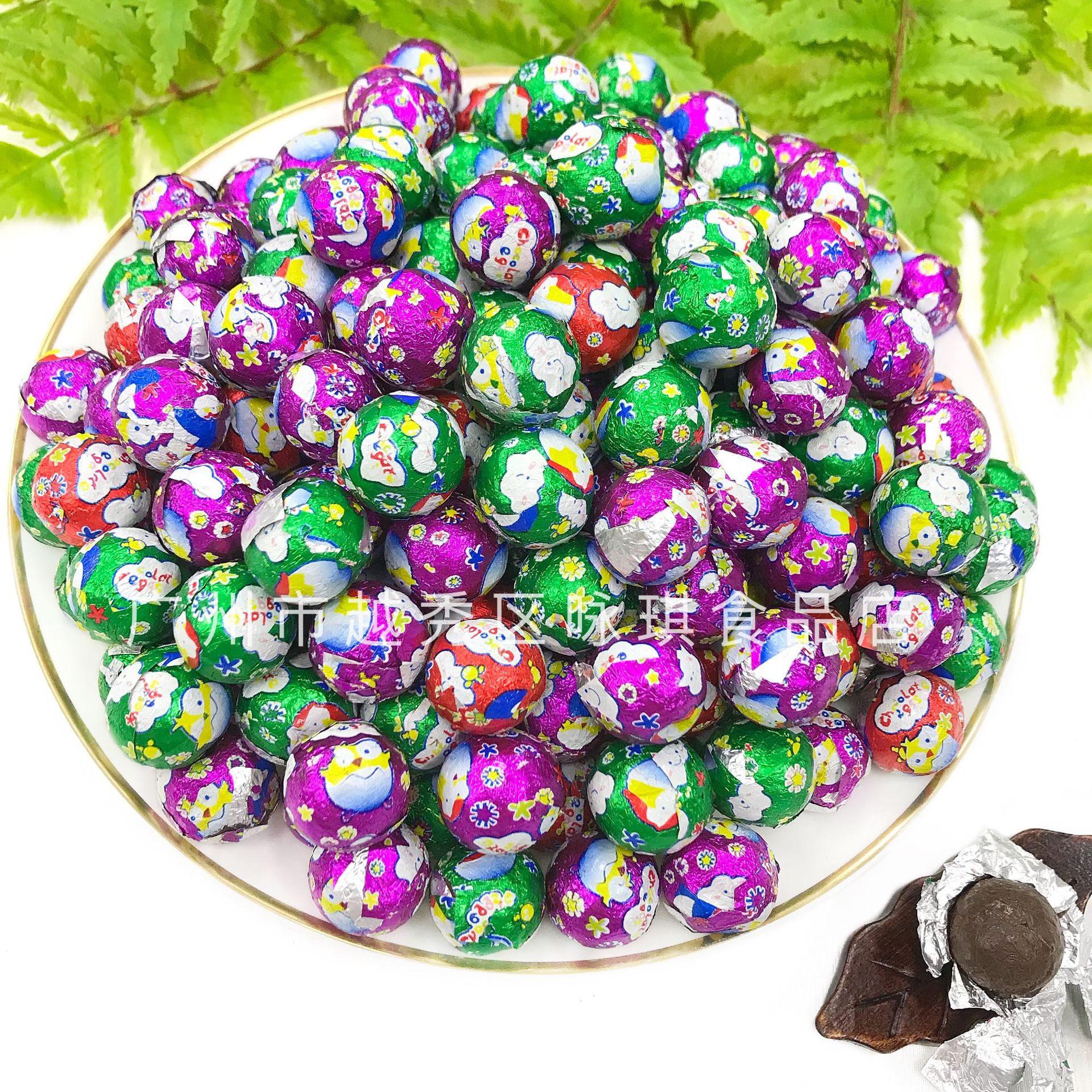 彩球巧克力2.5kg彩色巧克力豆散装批发香脆葵瓜子巧克力糖果零食