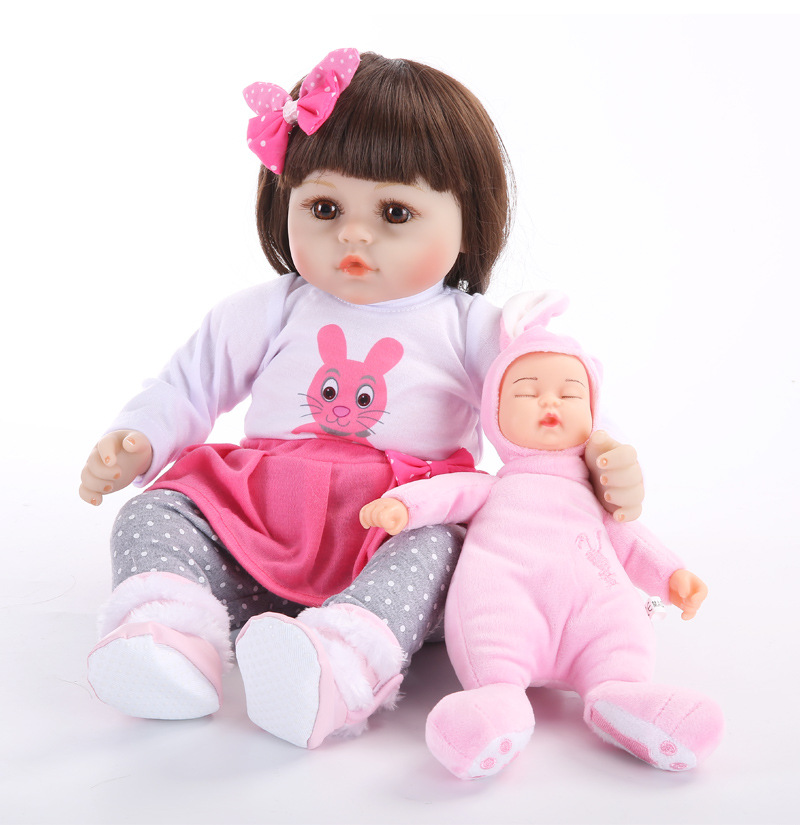 仿真婴儿重生洋娃娃软胶布身女孩玩具跨境热卖儿童外贸玩具洋娃娃