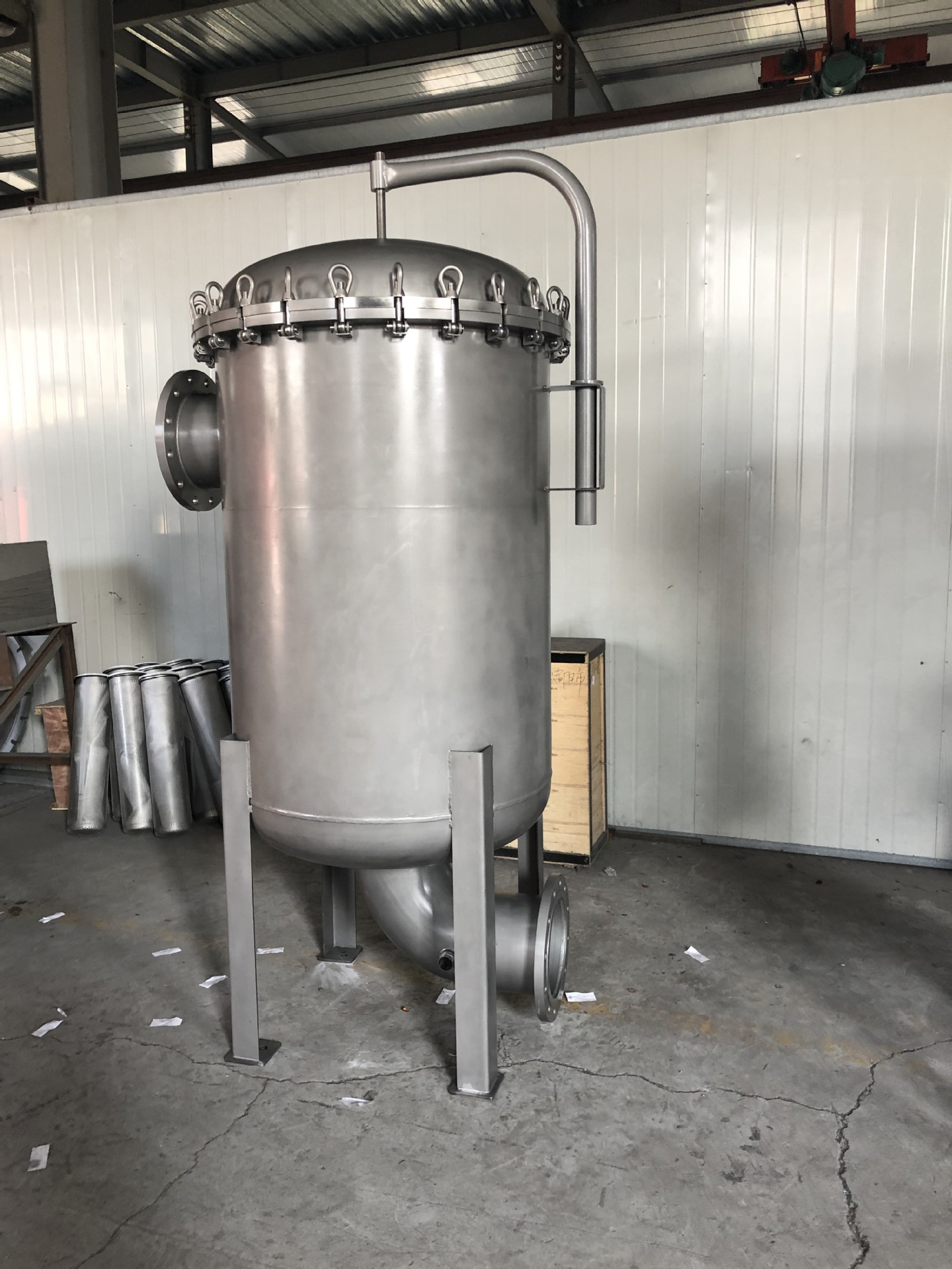 不锈钢袋式过滤器 水处理袋式过滤器 化工机械设备工业过滤器-阿里巴