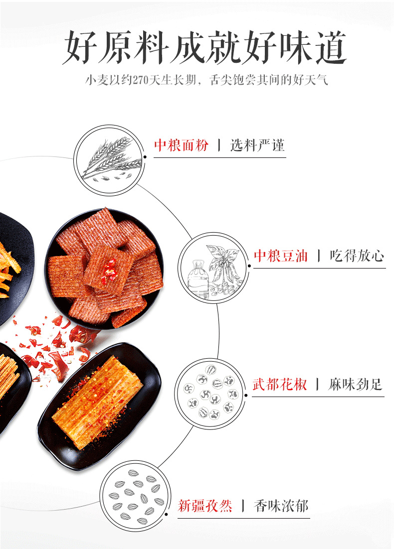 卫龙大辣棒78g休闲网红小吃面筋辣条80怀旧儿时麻辣零食特产辣味
