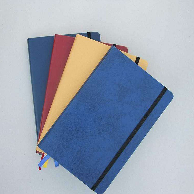 绑带硬壳笔记本工厂定制 a5 b5 a4硬皮笔记本绑带记事本