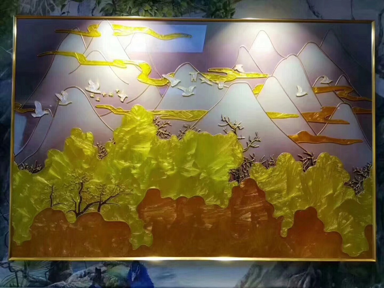 珐琅彩冰花漆立线机