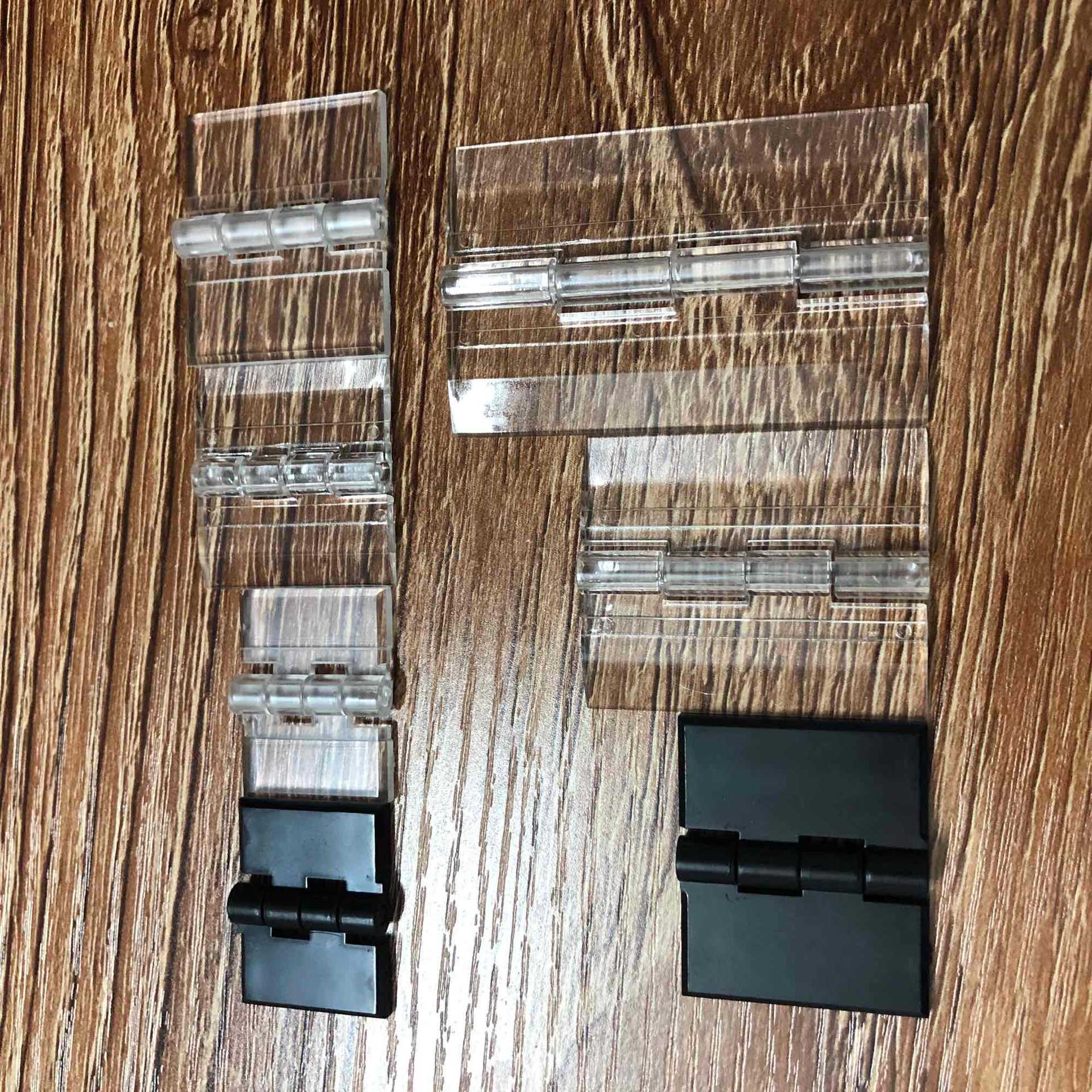 定制亚克力透明合页高质量合页铰链工艺品合页黑色亚克力合页批发