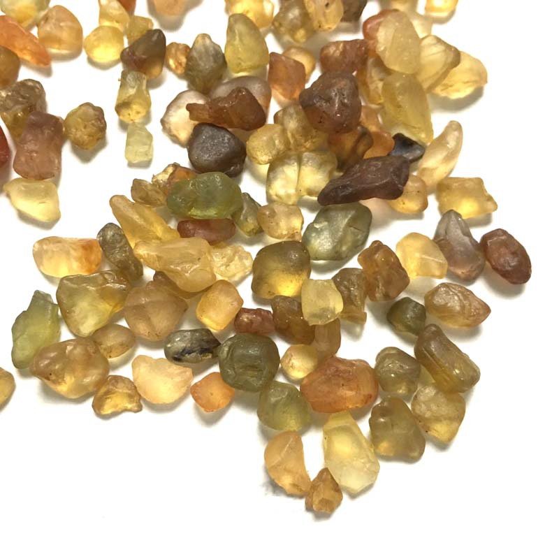 批发 天然黄色锆石原石 矿物晶体 镶嵌 饰品配件 水晶锆石