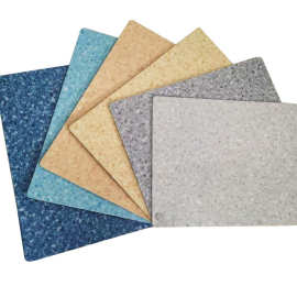 pvc塑胶卷材地板 大理石纹纯色2.0密实底 防滑耐磨环保地胶