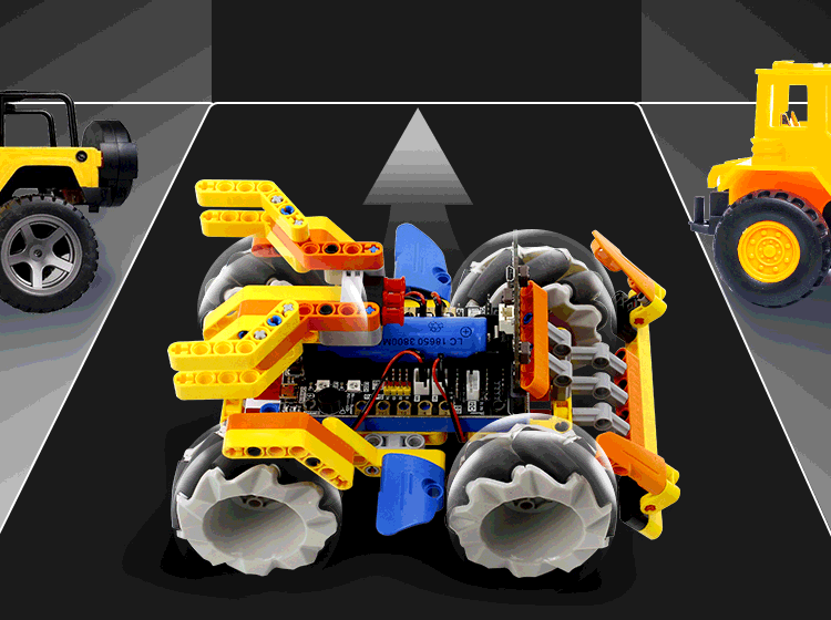 micro:bit全向移动智能小车机器人micro:bit麦克纳姆轮四驱车套件