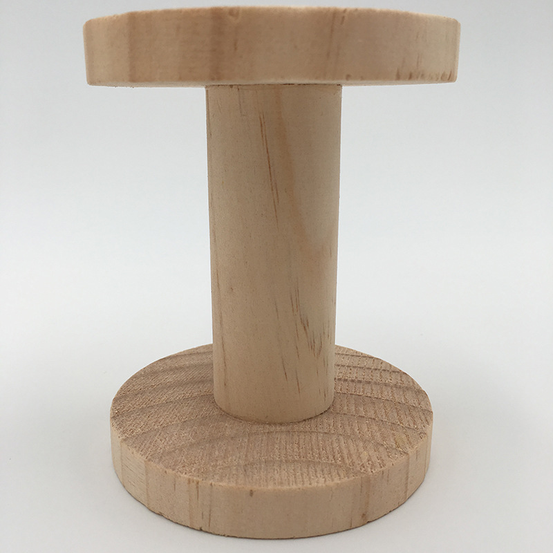 厂家直销实木原木色木线轴松木怀旧木制线圈轴手工diy卷线轴定制