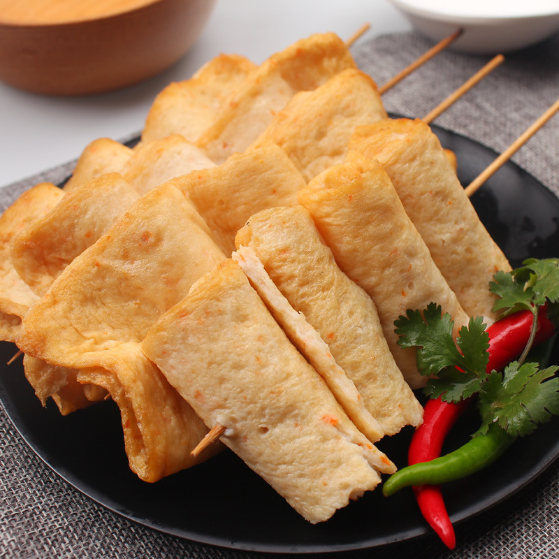 波浪卷2000g一袋50串火锅食材关东煮食材韩式鱼饼串韩式火锅烧烤