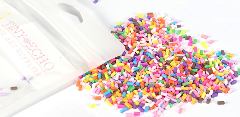 tiny echo美甲指甲油饰品仿真软陶片糖果碎手机壳diy手工配件 3款