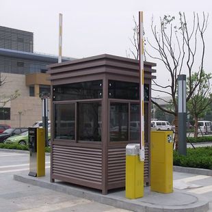 岗亭保安亭户外可移动停车场不锈钢收费岗亭小区门卫值班室治安亭