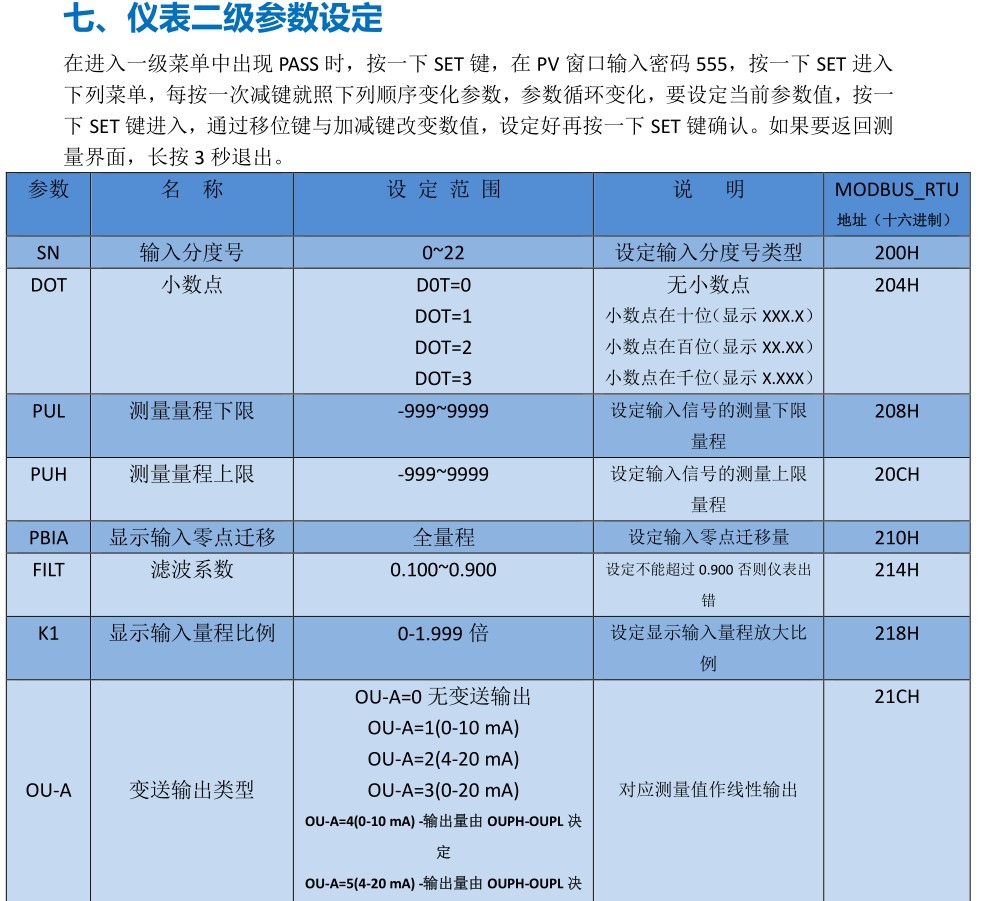 wp-t804-01-23-2hl-p智能单光柱测控仪液位水位仪表四路继电器
