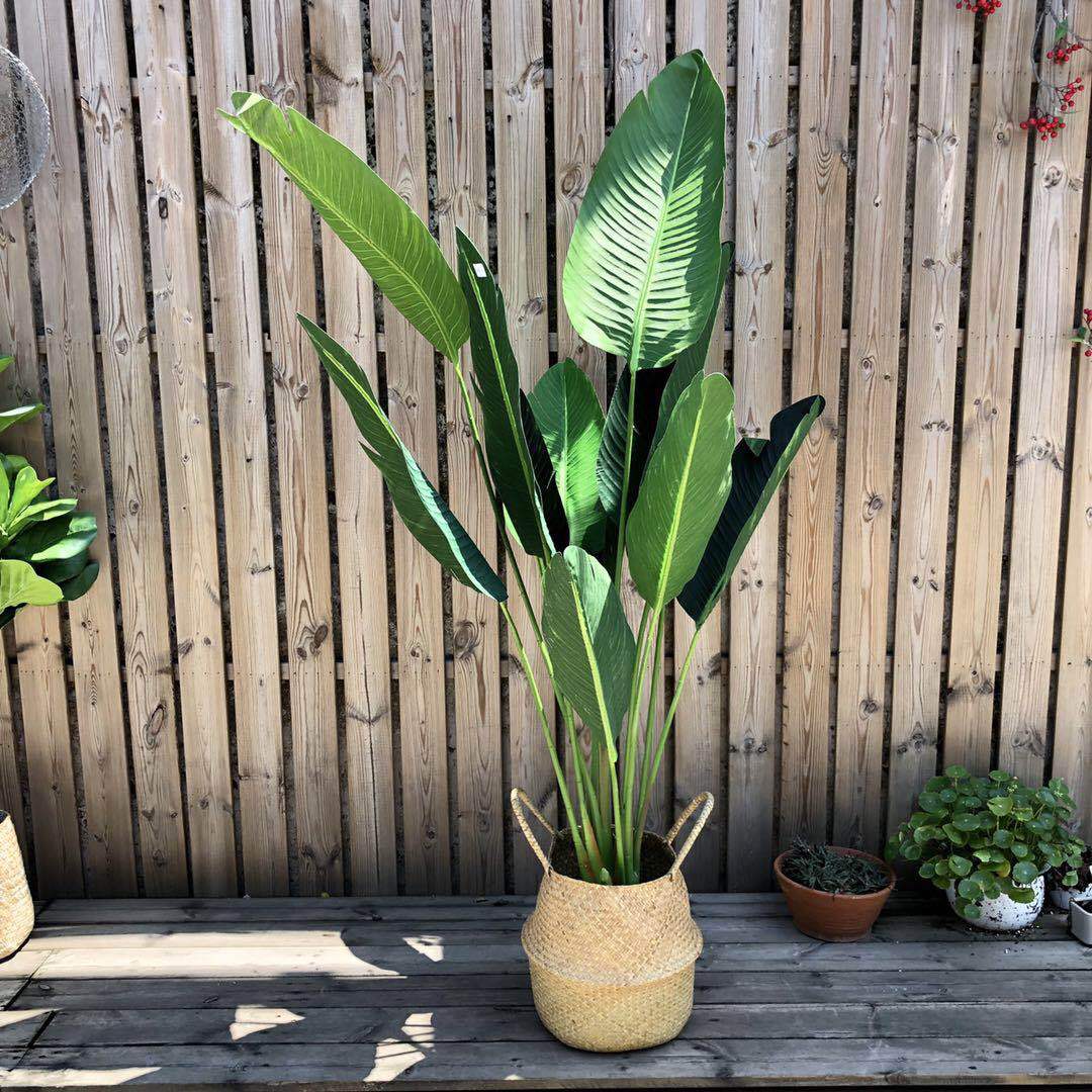 仿真盆栽热带雨林落地盆景芭蕉叶家居酒店装饰场景布置厂家直销