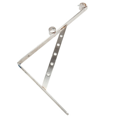 大黑牛不锈钢三角架阳台顶装固定式晾衣架晒衣杆基座侧装室外支架