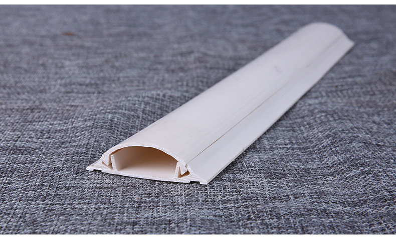 地板线槽pvc阻燃电线保护套厂家批发 pvc弧形明装穿线槽