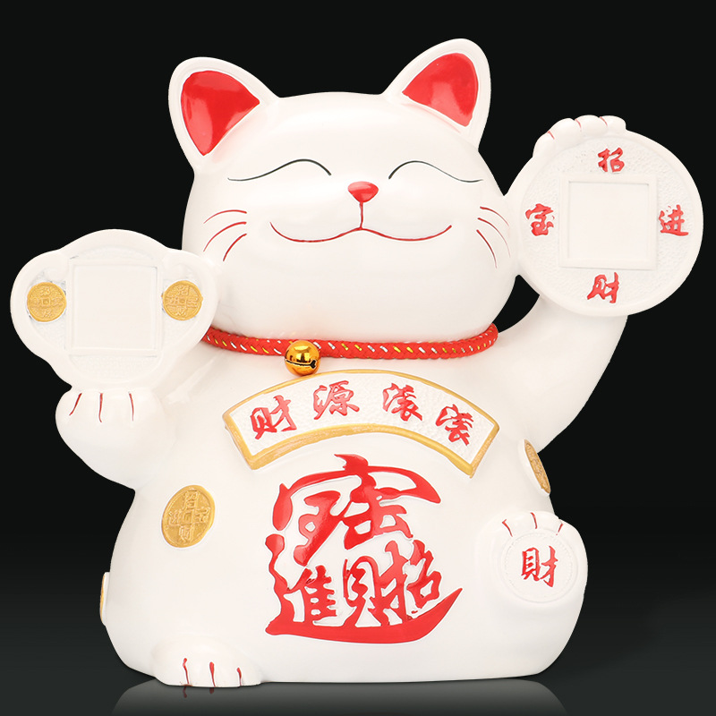 招财猫摆件蓝牙音箱微信支付宝收款语音播报开业创意礼品一件代发