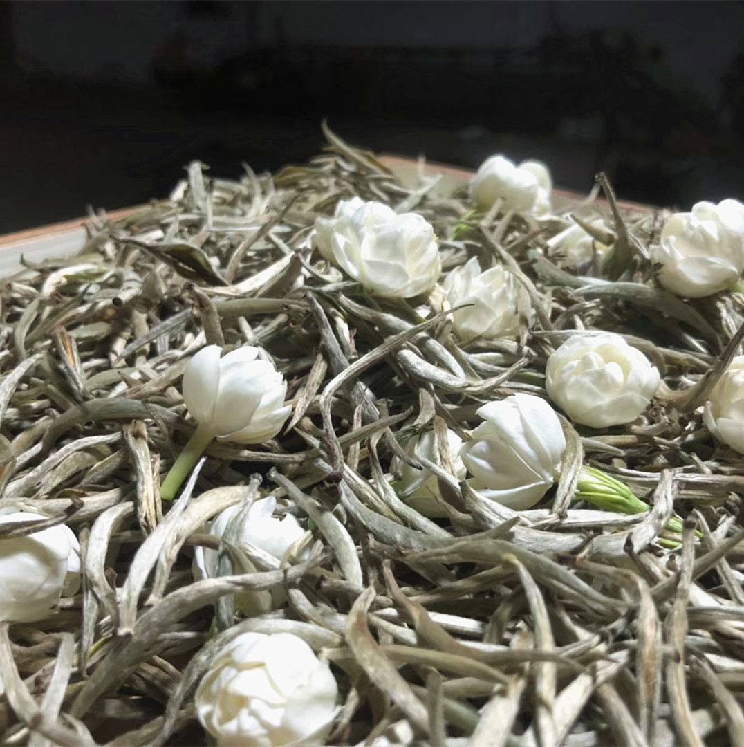 茉莉兰雪兰妃贡品茶浓香型茉莉花茶飘雪茶叶礼盒装伴手礼500克