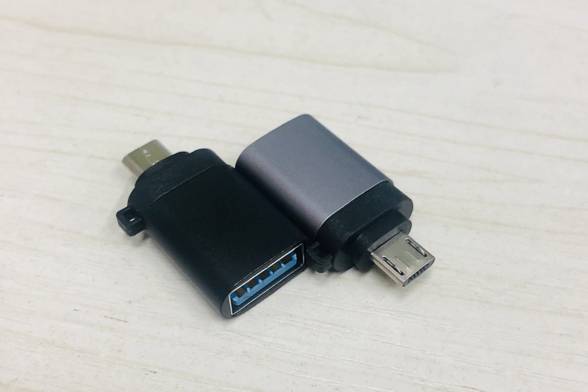 安卓usb3.0otg转接头铝合金micro usb公转usb3.0母手机otg转接头