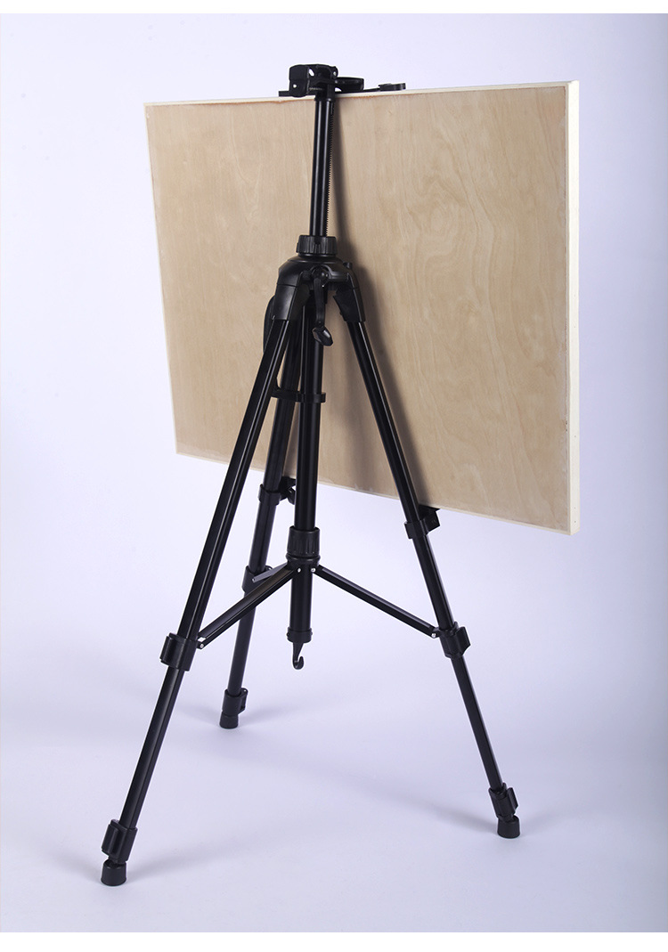 金属铁大手摇画架素描绘画专用 美术画架 伸缩画架三角展示架