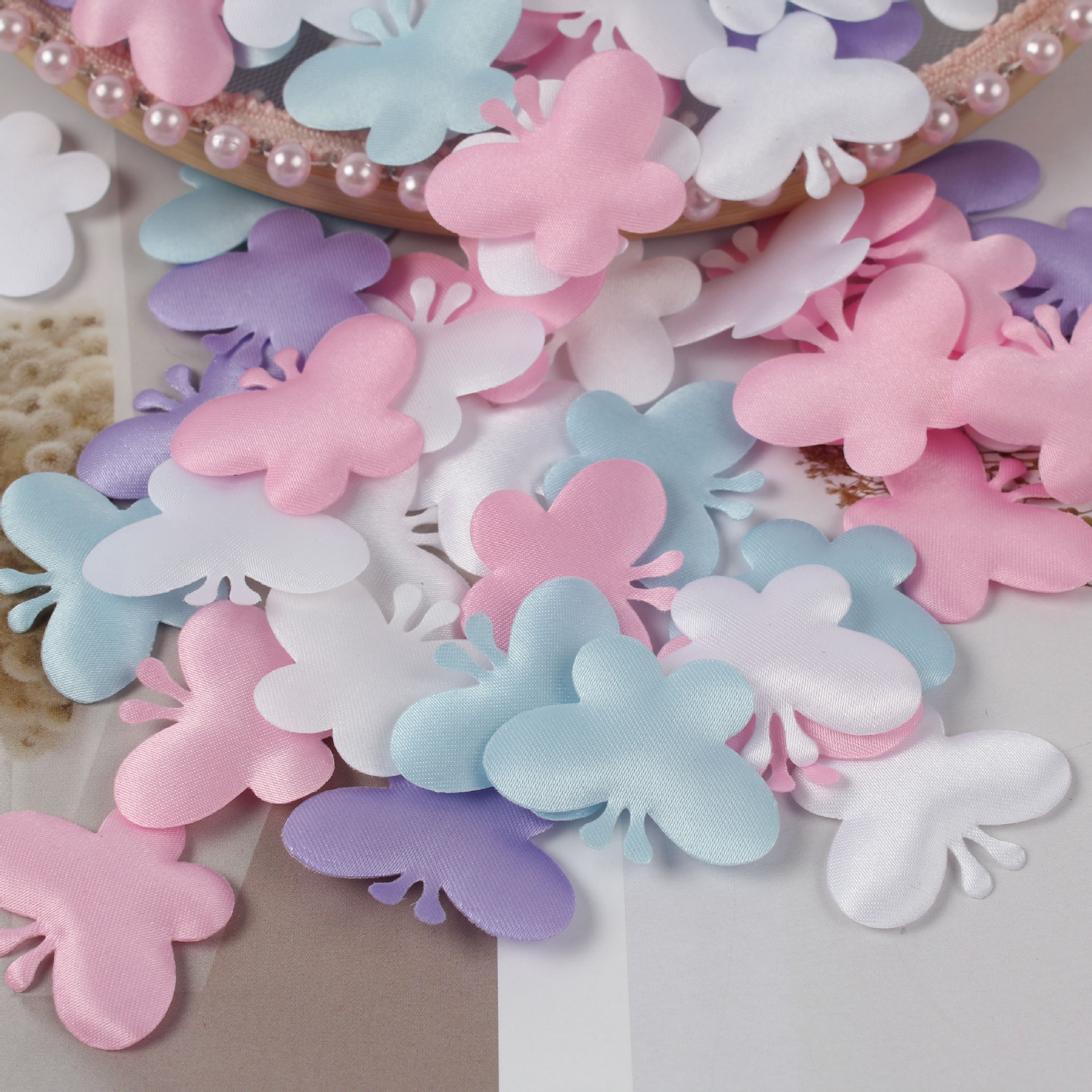 5公分海绵蝴蝶压床撒花婚礼装饰布置纸屑100包